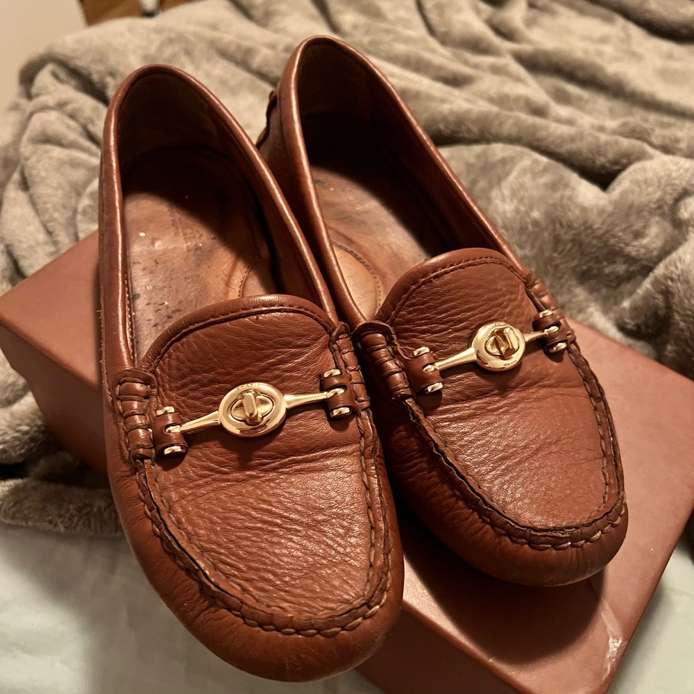 Leather Coach Loafers 🌸